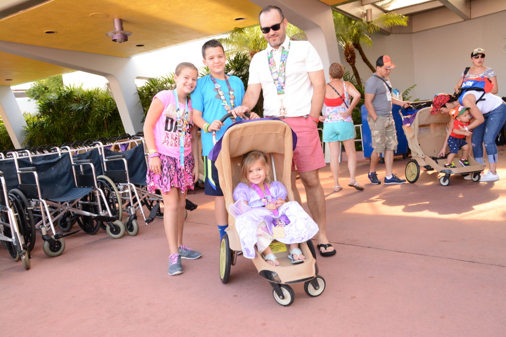 renting a stroller at Epcot
